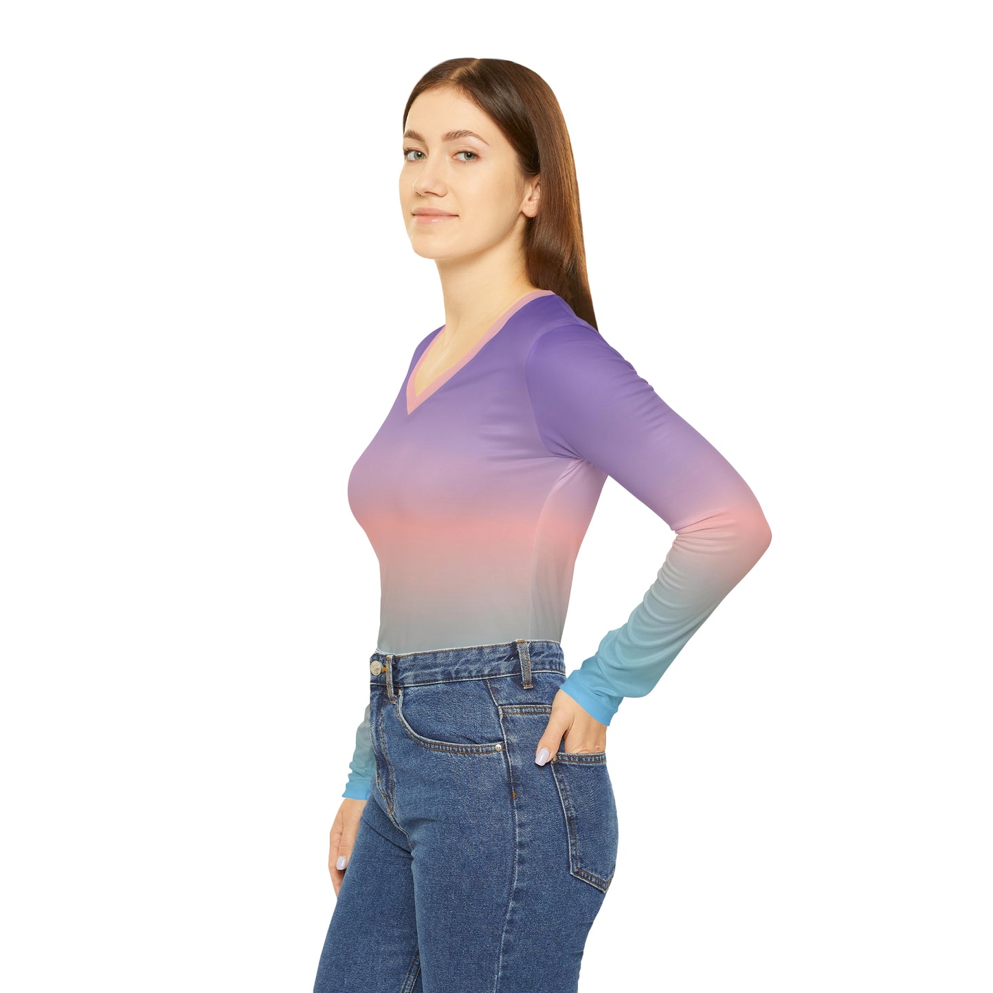 Grada Winifred - Women's Long Sleeve V-neck Shirt