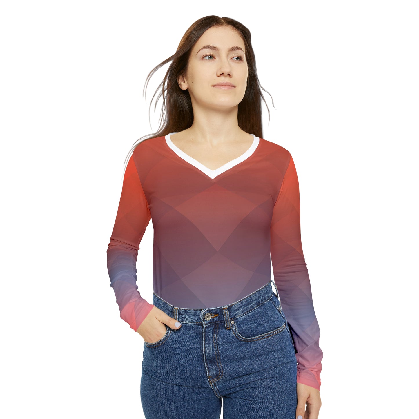 Grada Claraella - Women's Long-Sleeve V-neck Shirt