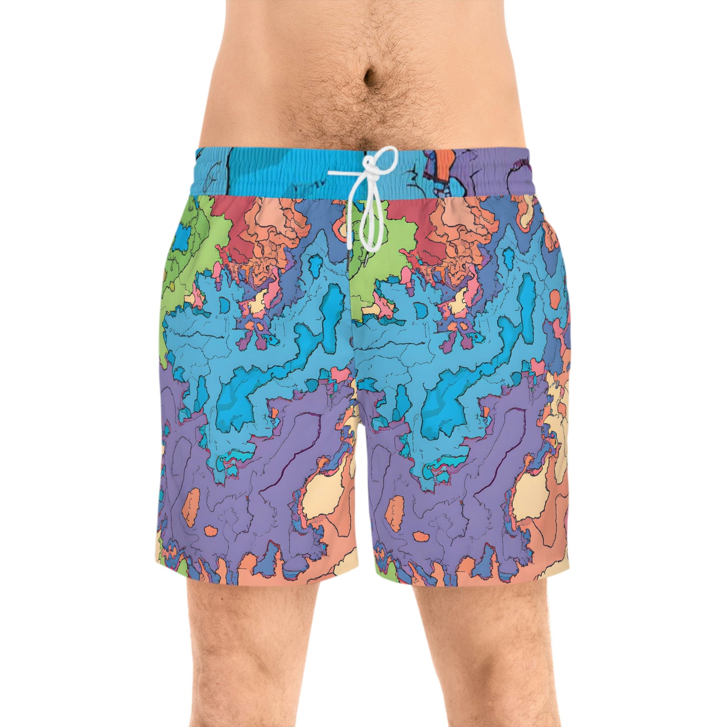 Mitri Winston - Men's Mid-Length Swim Shorts