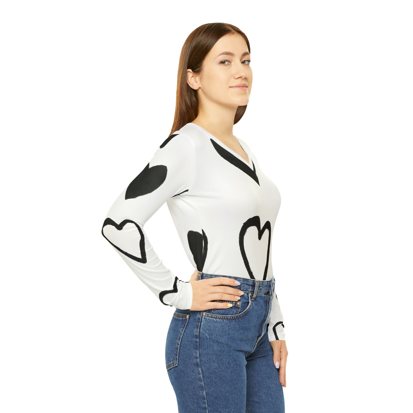 Cion Irene - Women's Long-Sleeve V-neck Shirt